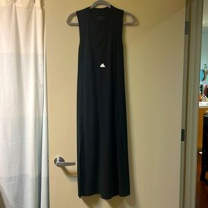 Adidas black midi dress